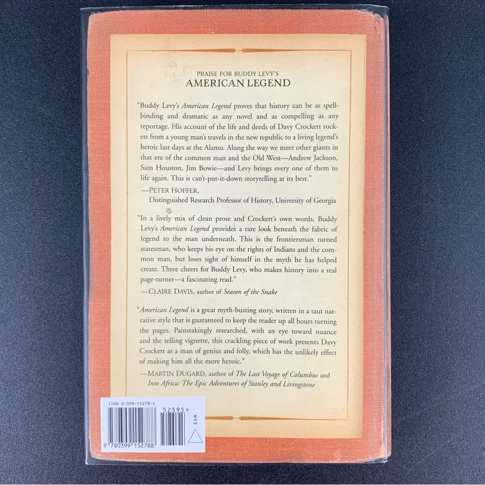 American Legend: The Real-Life Adventures of David Crockett by Buddy Levy. 2005.